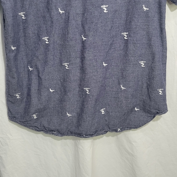 DGK Men's Medium Embroidered Seagulls Button Up Shirt eclectic grandpa - Picture 11 of 16